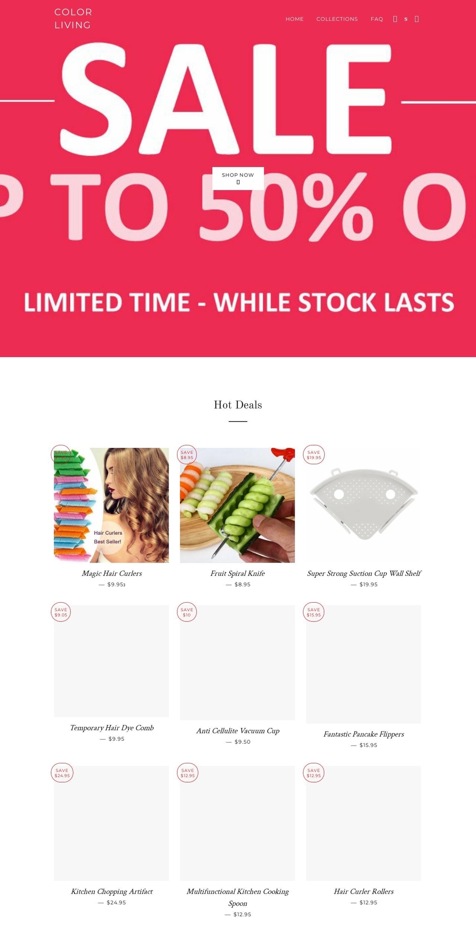 lovecolorliving.com shopify website screenshot