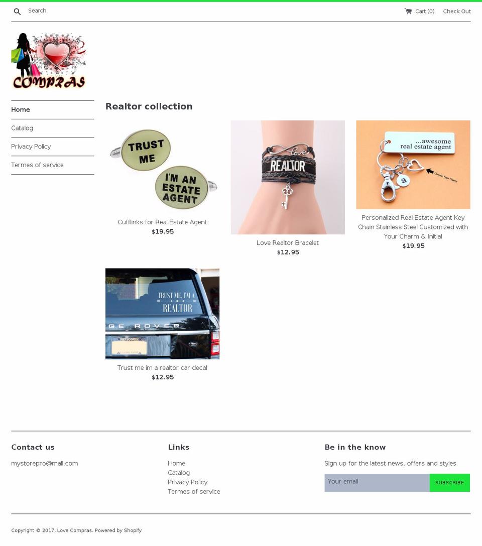 lovecompras.com shopify website screenshot