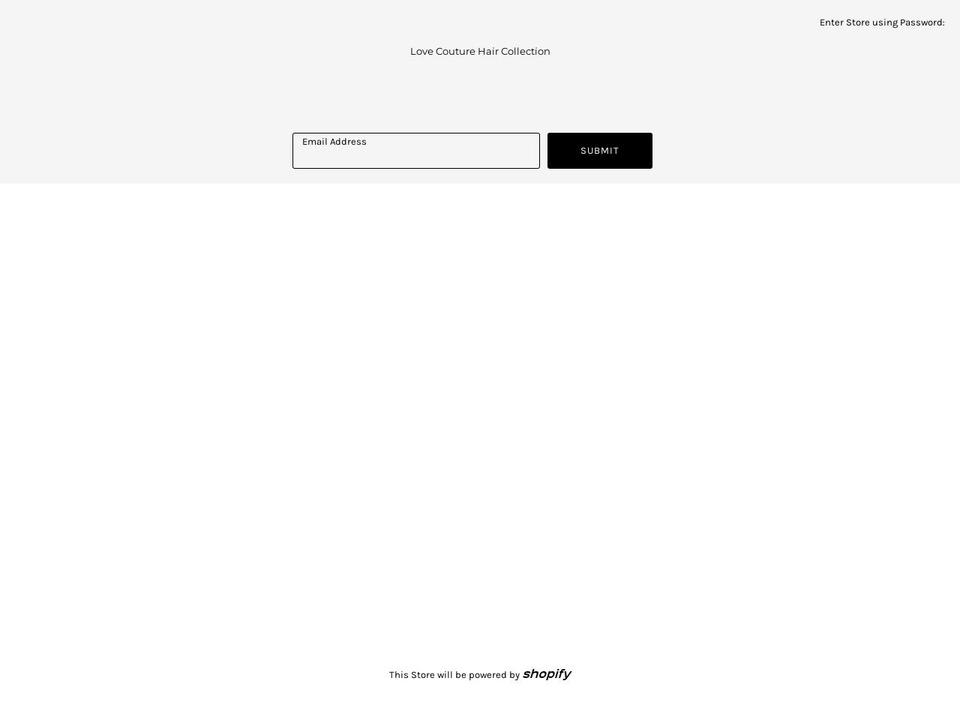 lovecouturehair.com — Shopify storefront screenshot