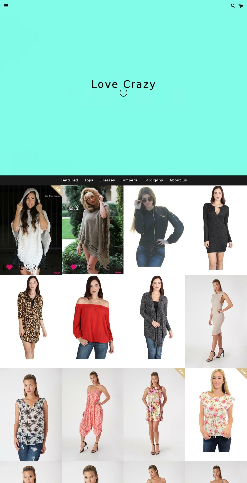 lovecrazyapparel.com shopify website screenshot