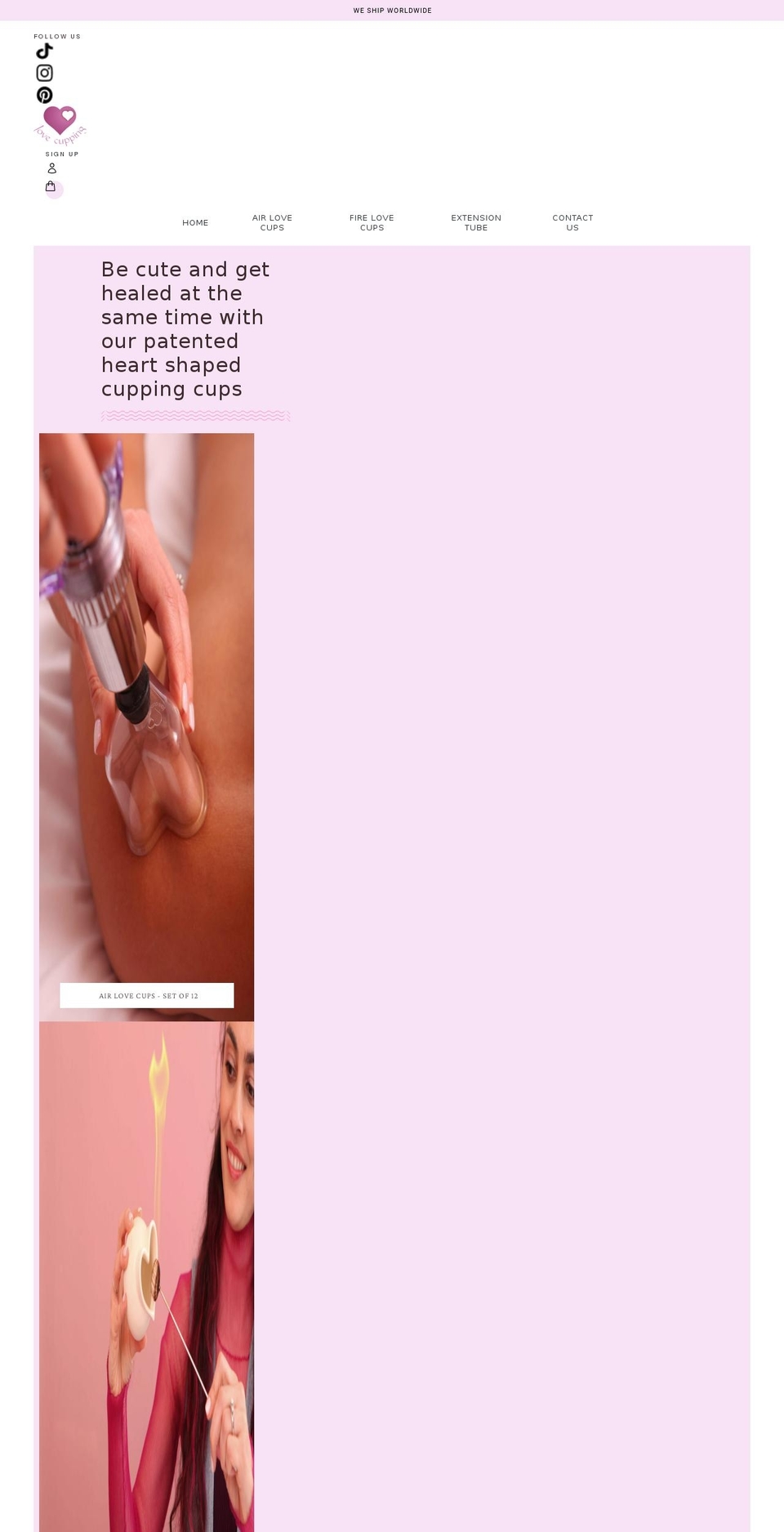 lovecupping.com — Shopify storefront screenshot