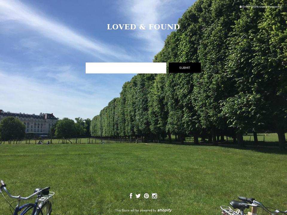 loved-found.com shopify website screenshot
