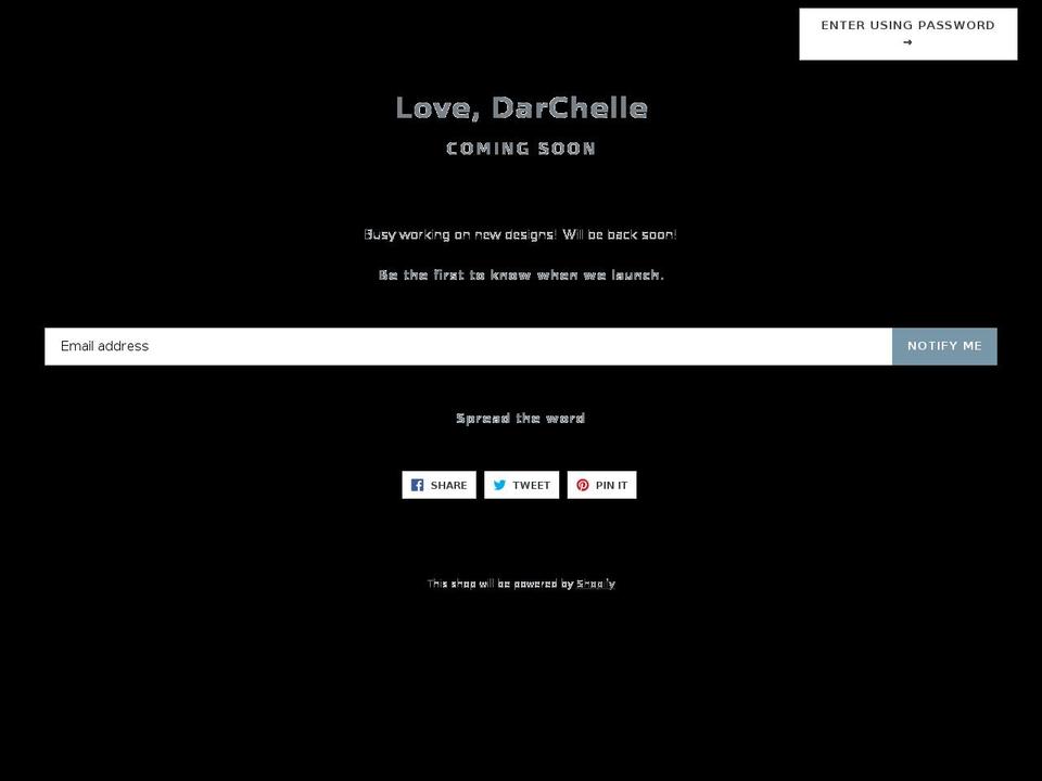 lovedarchelle.com — Shopify storefront screenshot