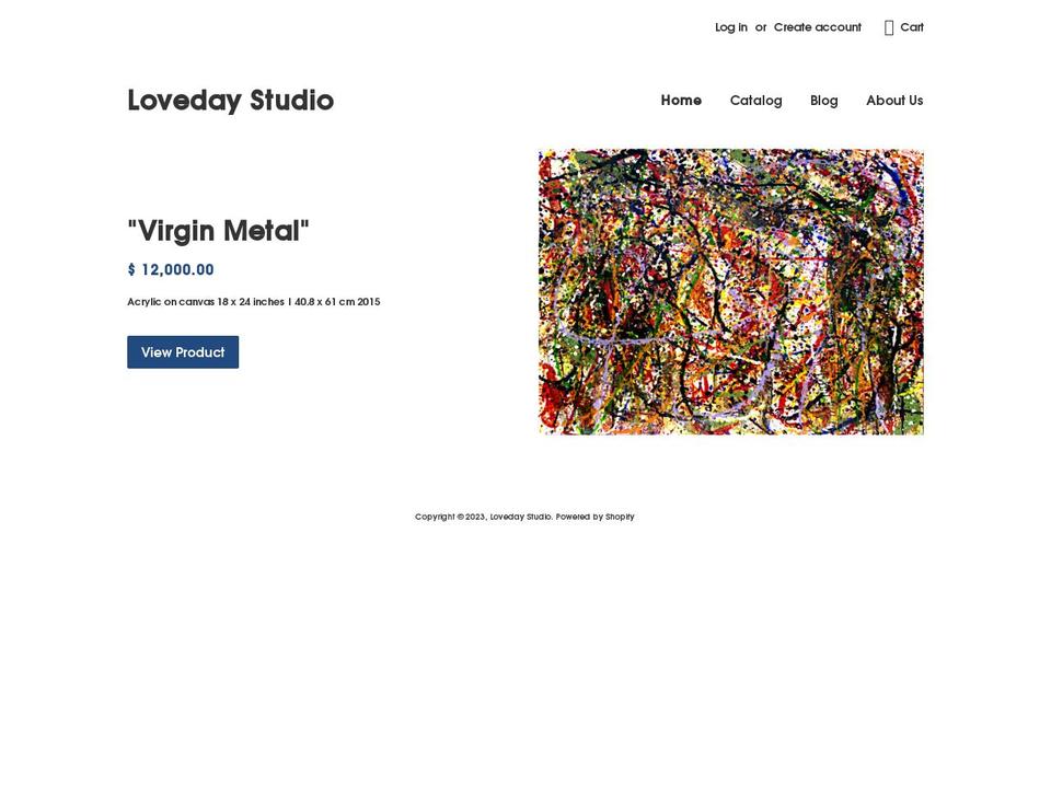 loveday-studio.myshopify.com shopify website screenshot