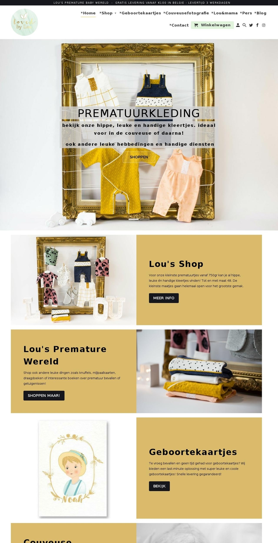 lovedbylou.com — Shopify storefront screenshot