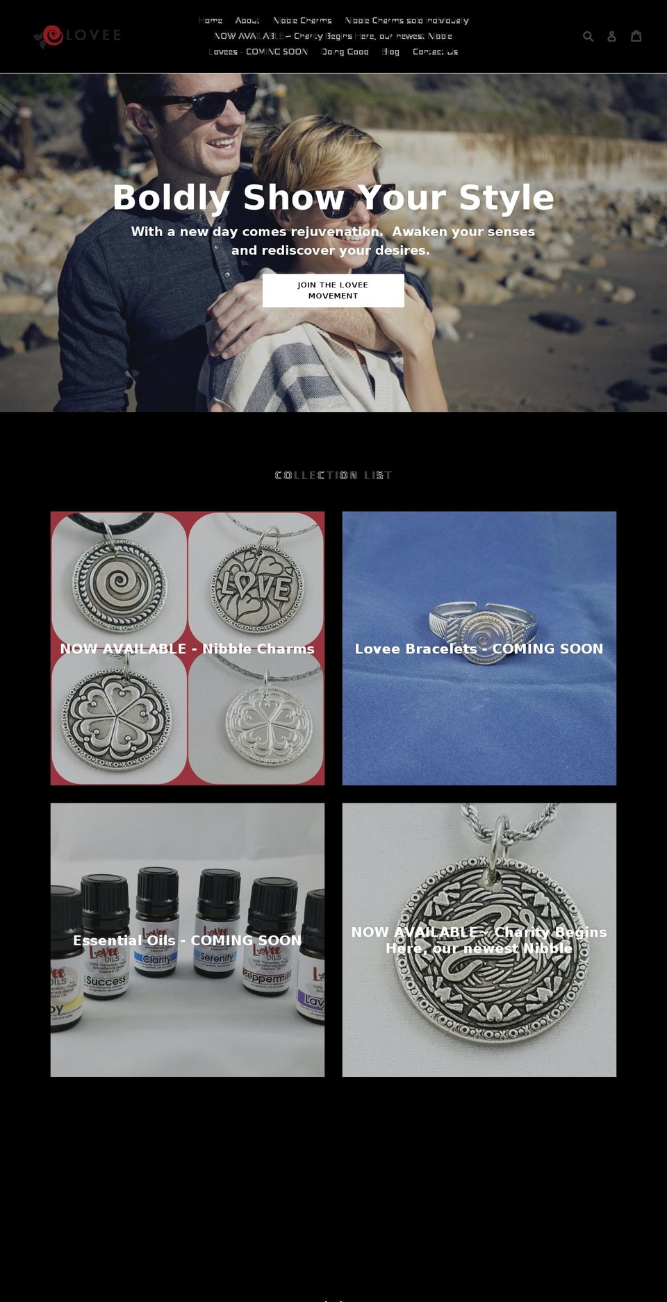 lovee.jewelry shopify website screenshot