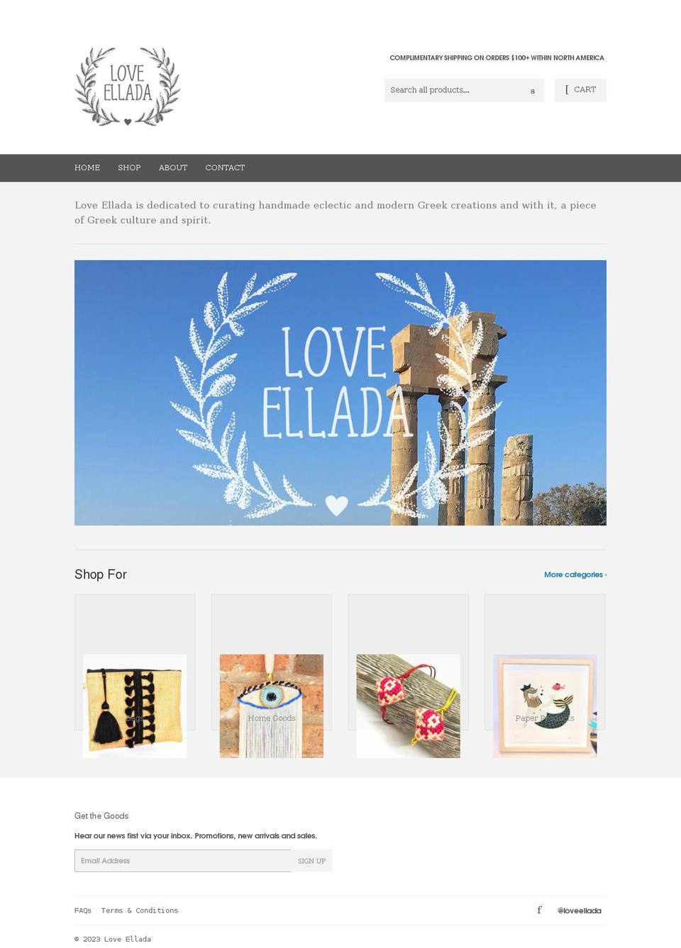 loveellada.com — Shopify storefront screenshot