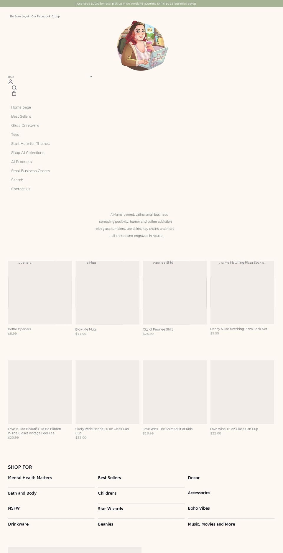 loveelleboutique.com shopify website screenshot