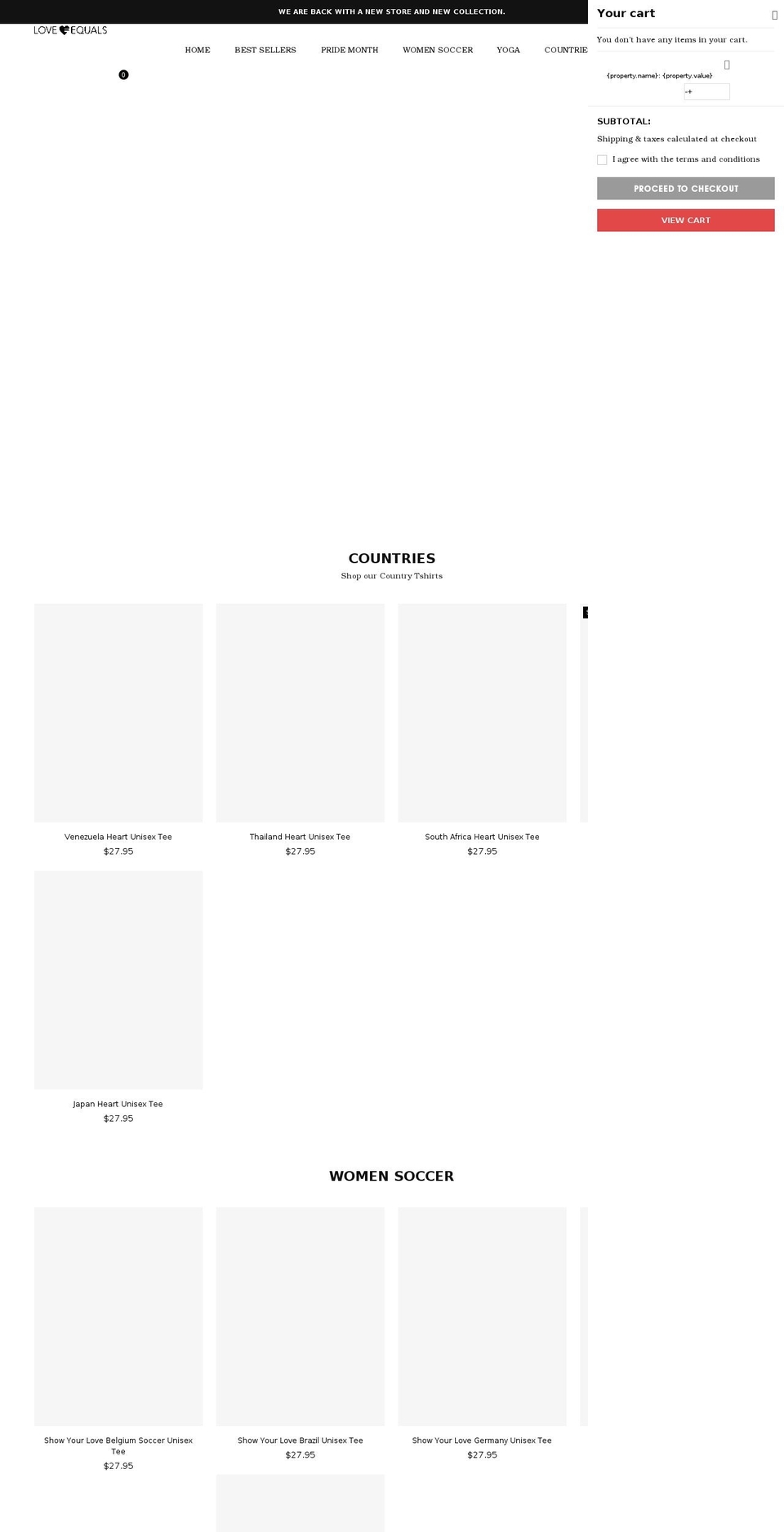 loveequals.net shopify website screenshot