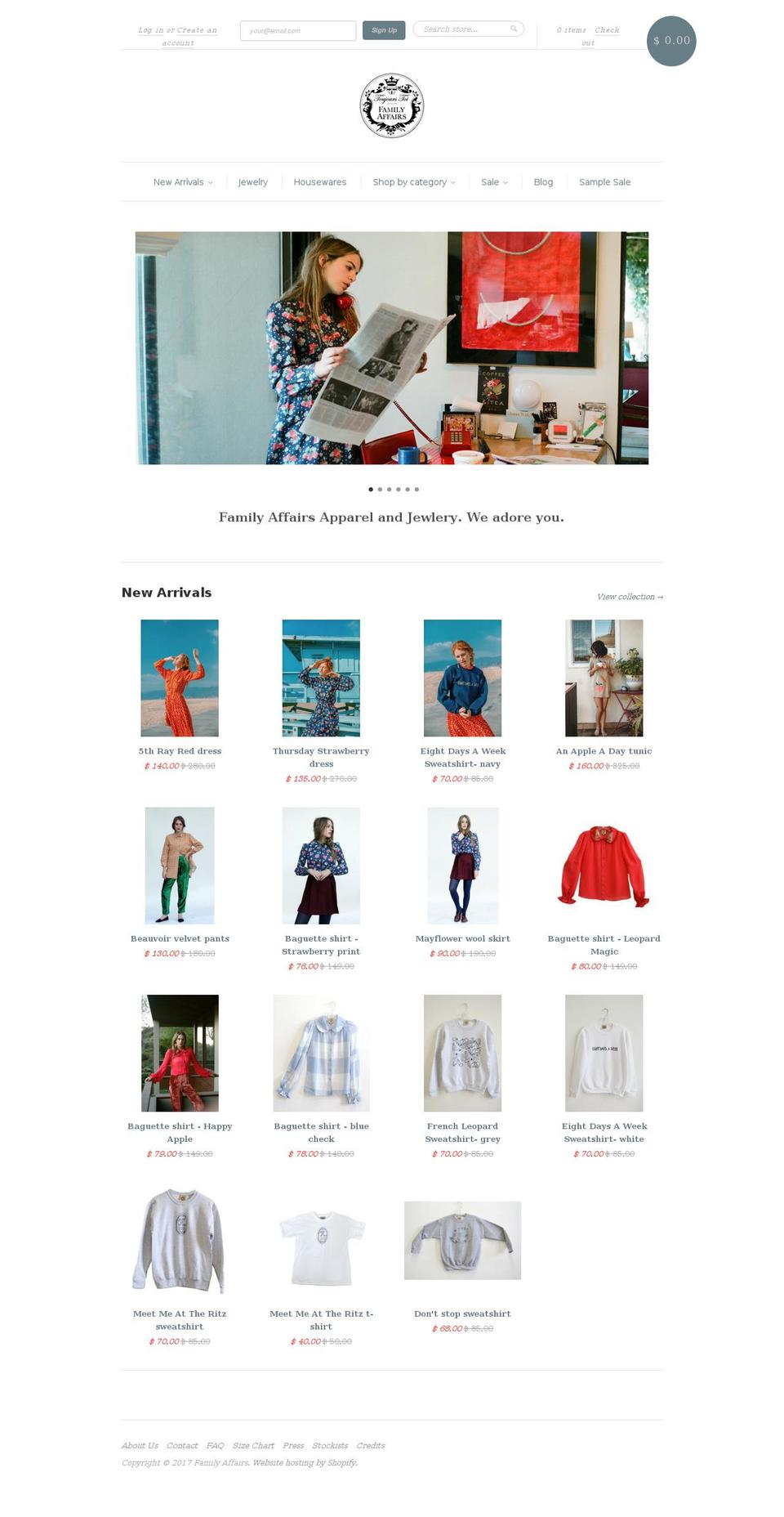 Handy Shopify theme site example lovefamilyaffairs.com
