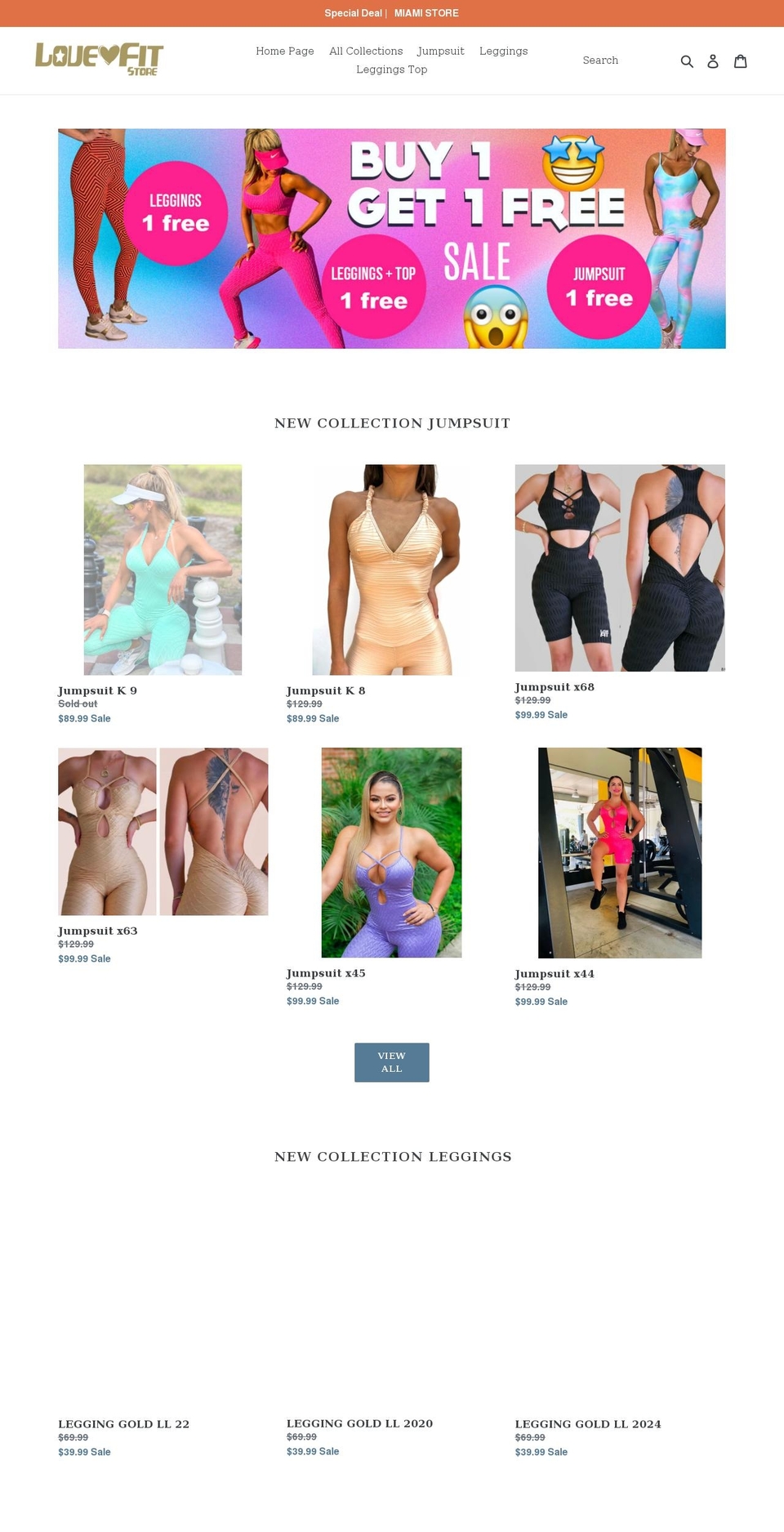 lovefit.us shopify website screenshot