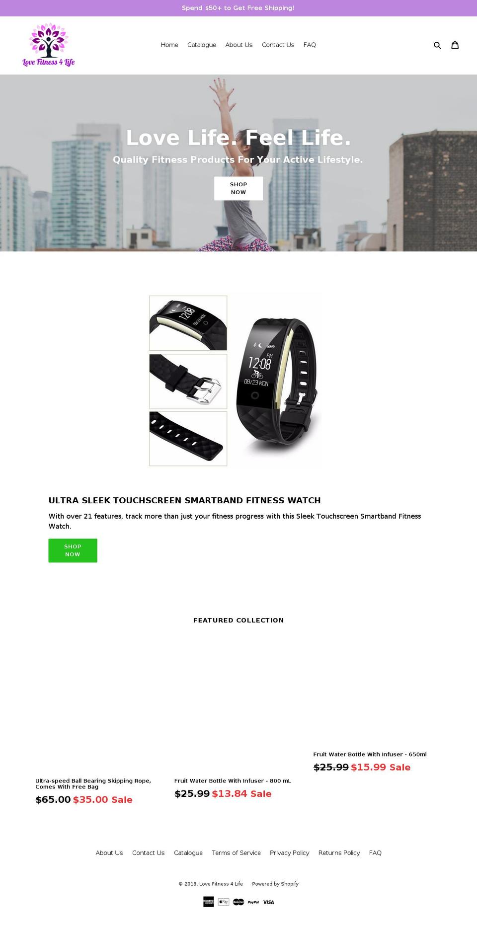 lovefitness4life.com shopify website screenshot