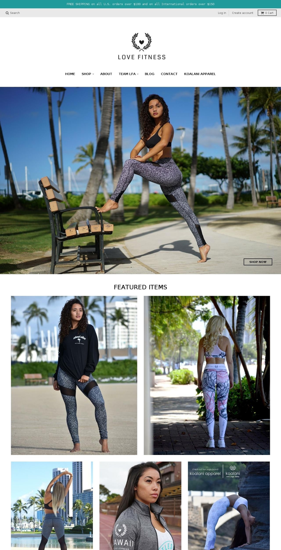lovefitnessapparel.com shopify website screenshot