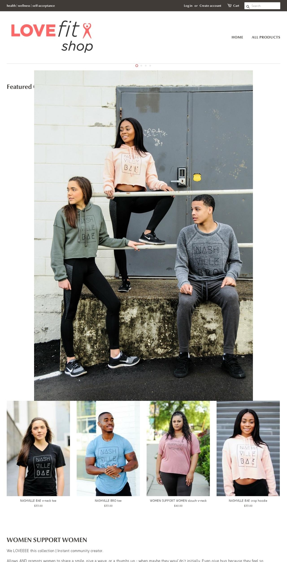 lovefitshop.com shopify website screenshot