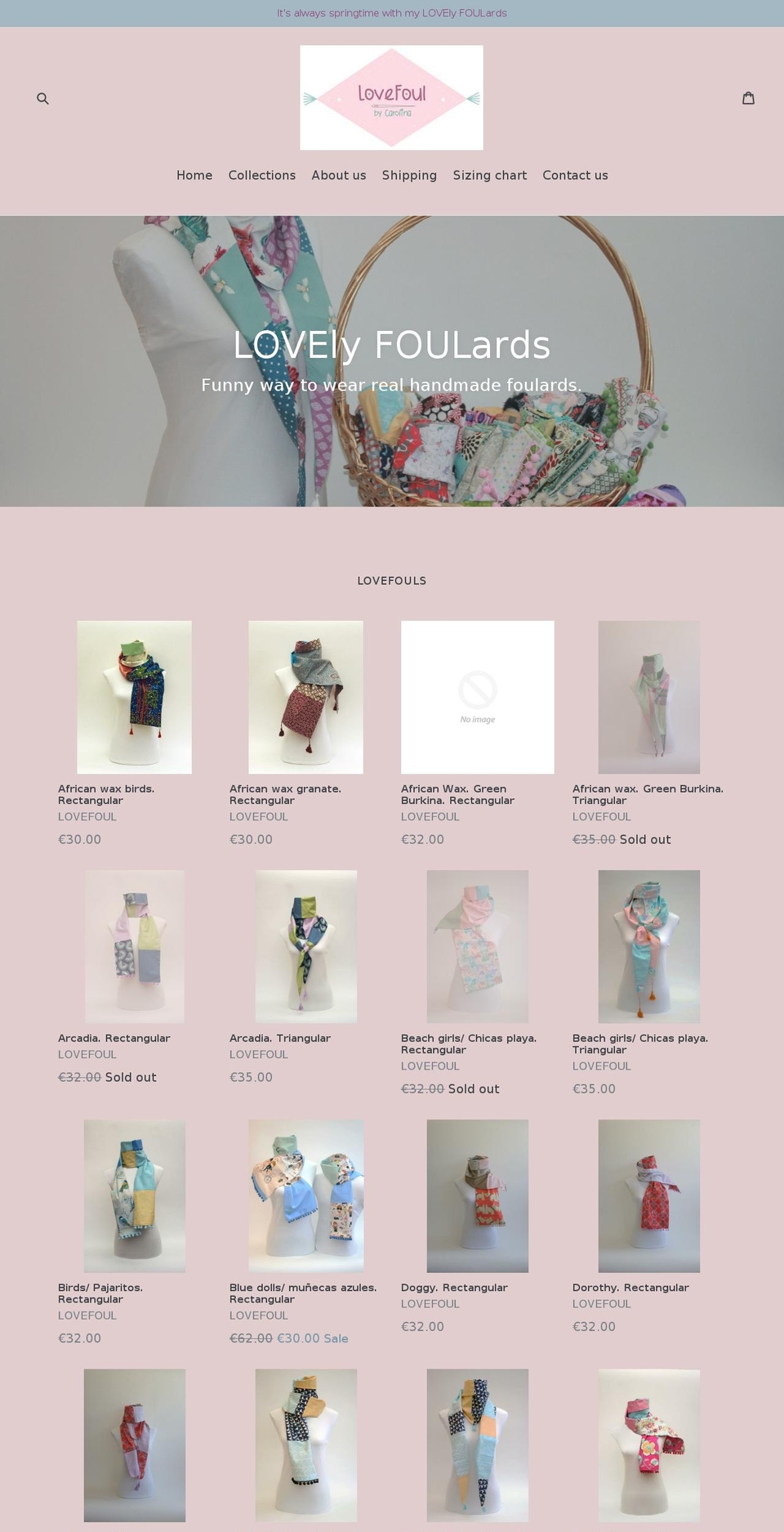 lovefoul.com — Shopify storefront screenshot
