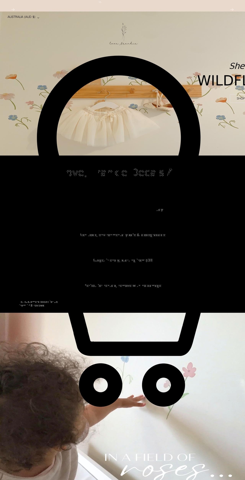 lovefrankieart.com shopify website screenshot