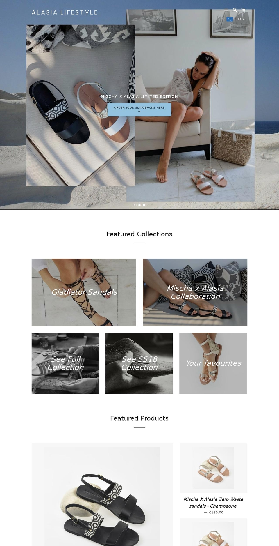 lovefromgreece.net shopify website screenshot
