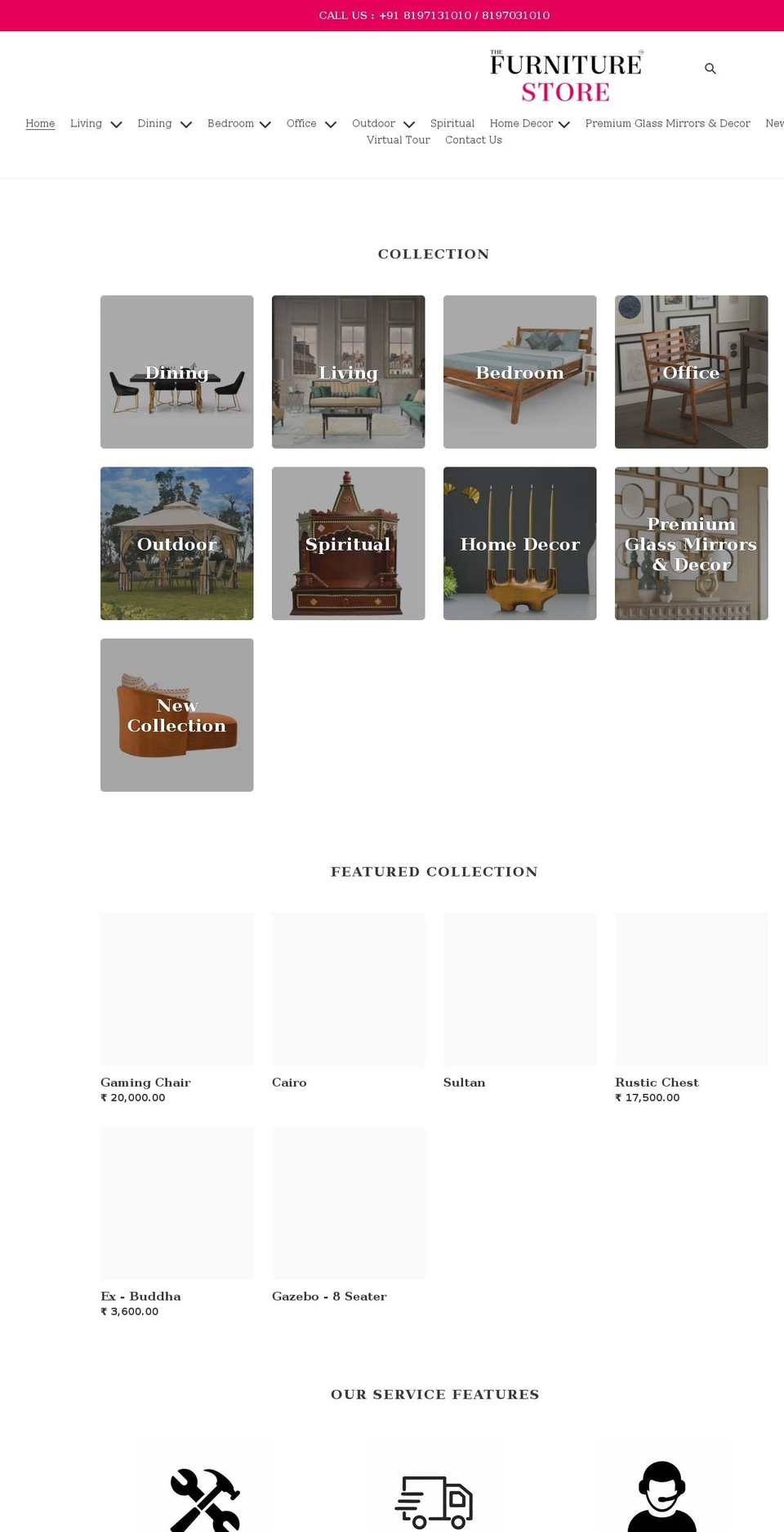 Webaug Shopify theme site example lovefurniturestore.in