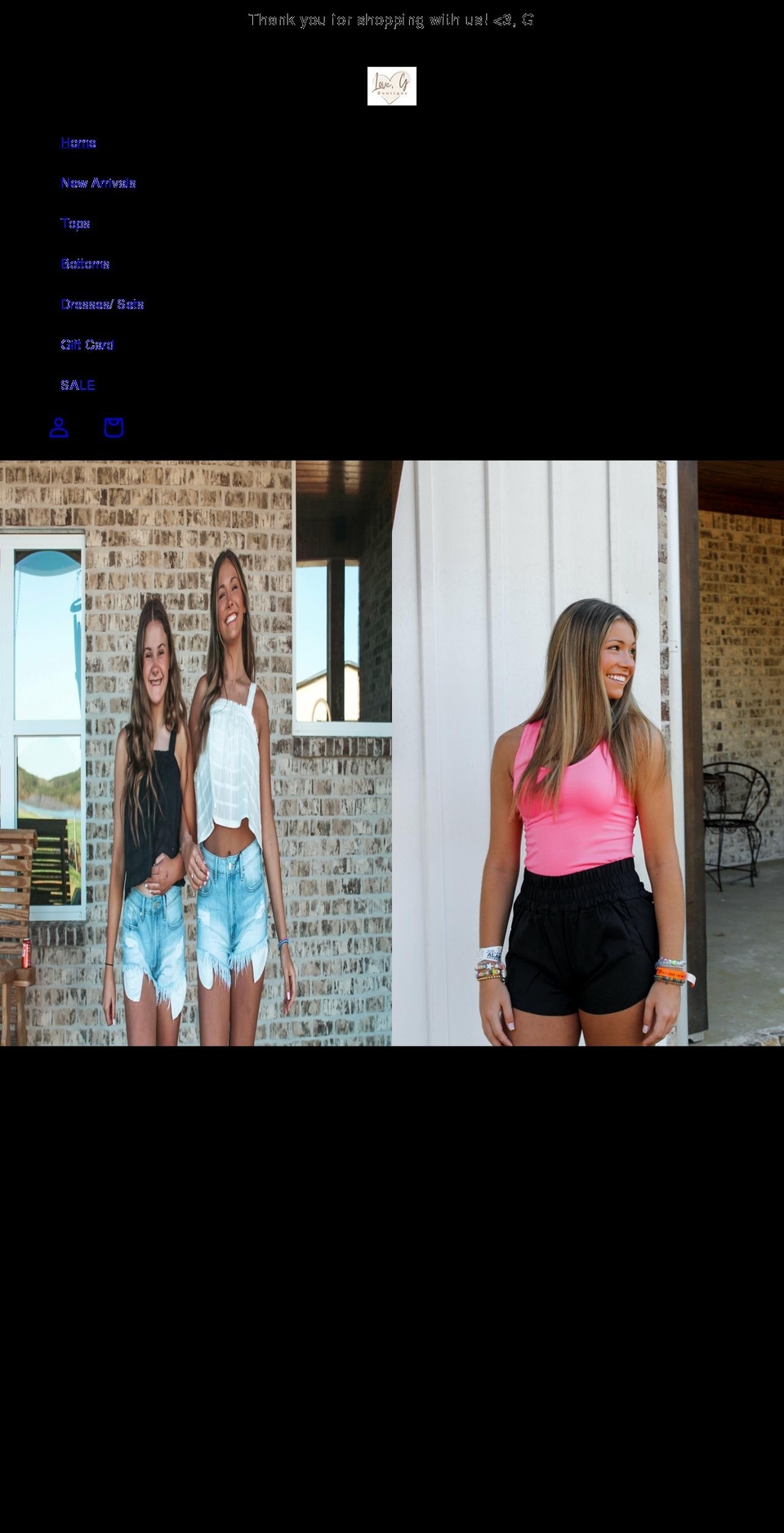 lovegboutique.com shopify website screenshot
