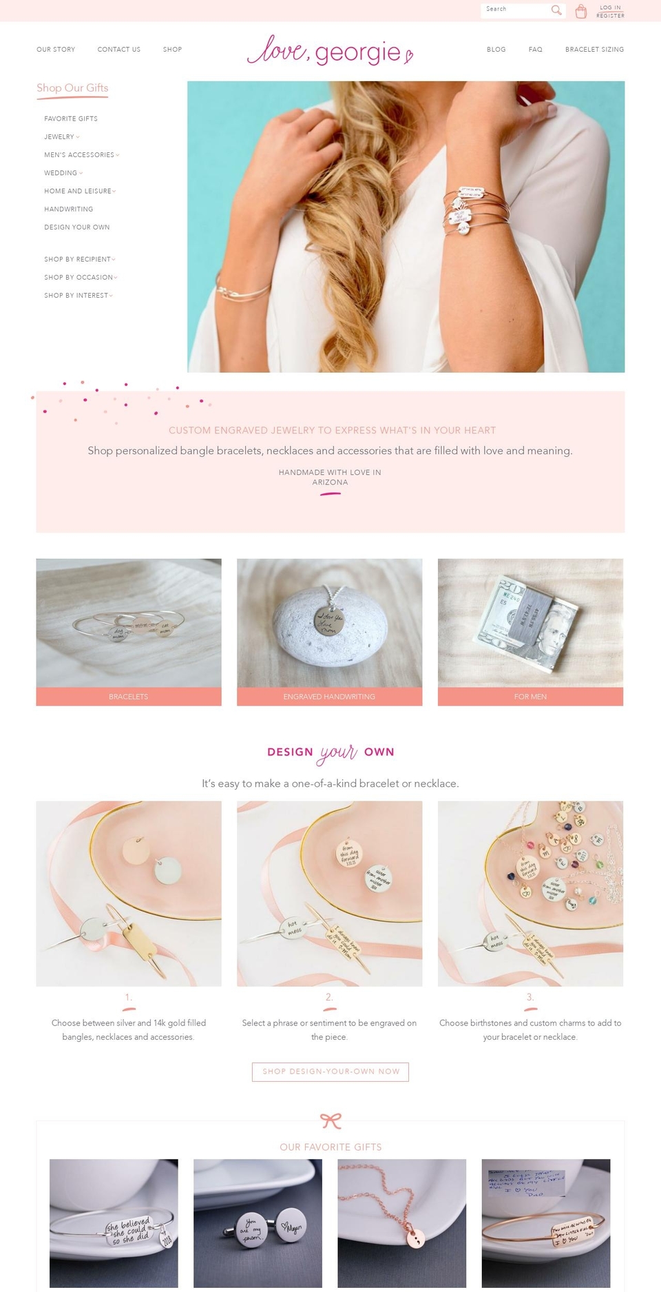 lovegeorgie.com shopify website screenshot