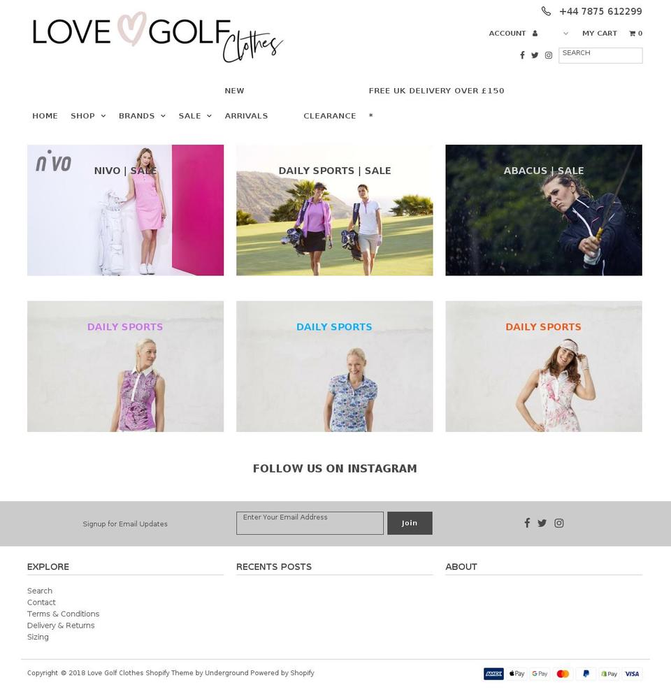 Love Golf Clothes Version 1.2 Shopify theme site example lovegolfclothes.com