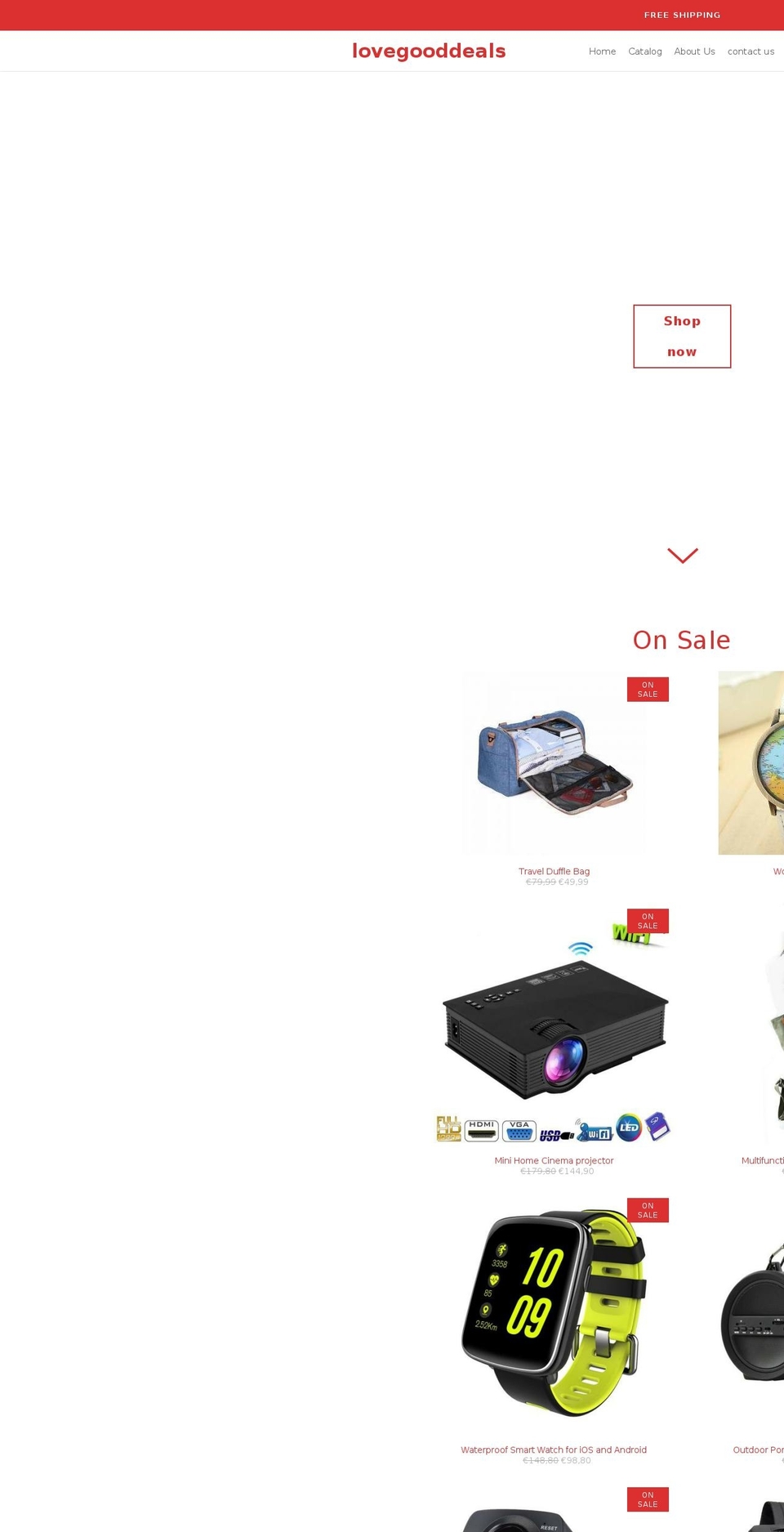 lovegooddeals.com — Shopify storefront screenshot