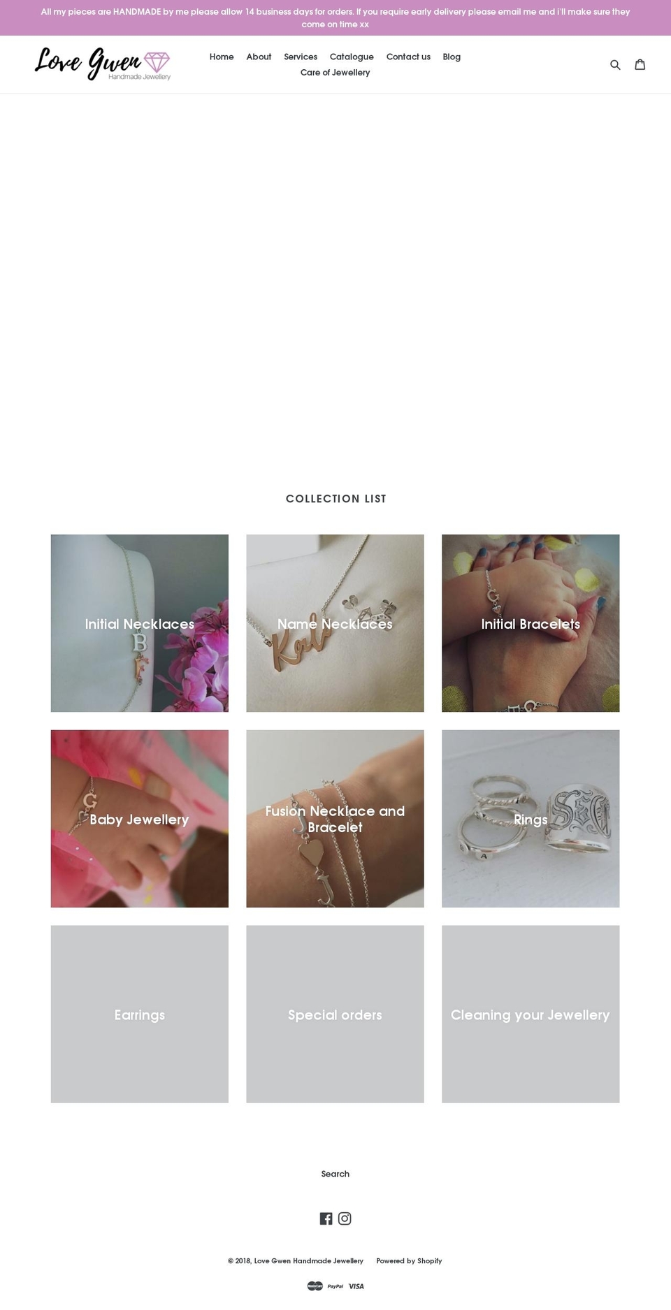 lovegwenjewellery.com — Shopify storefront screenshot
