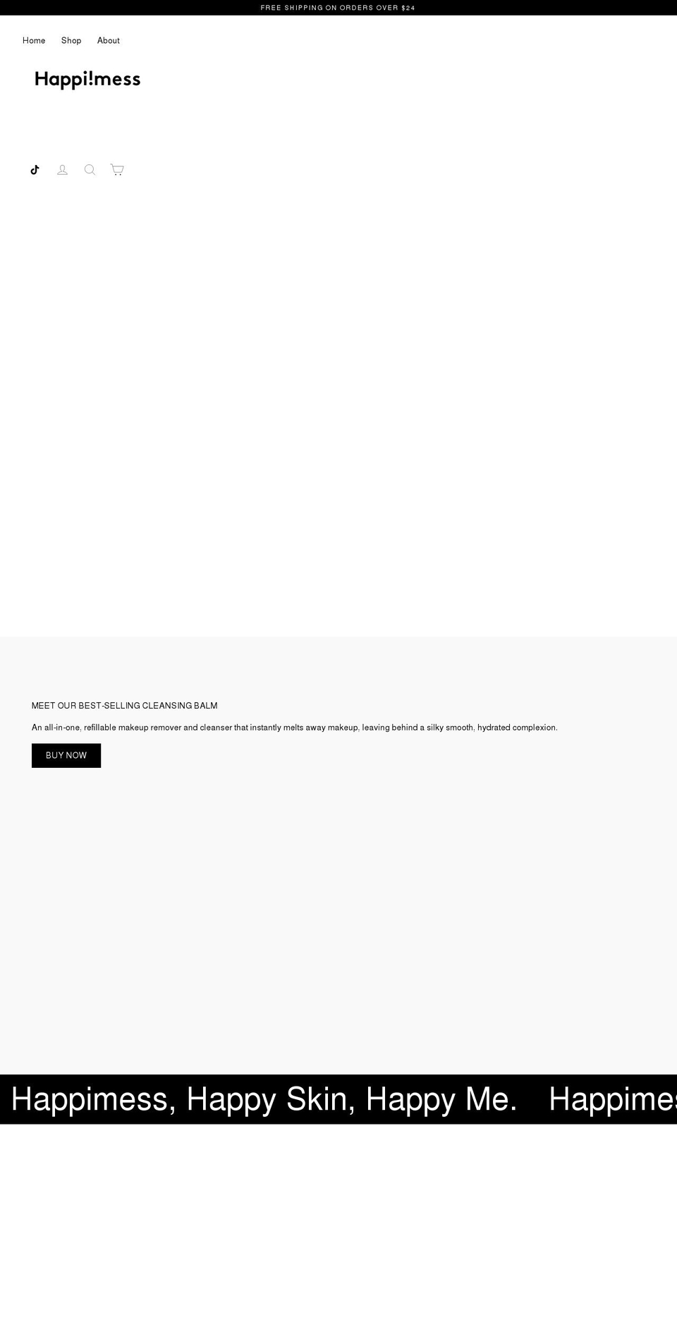 lovehappimess.com shopify website screenshot