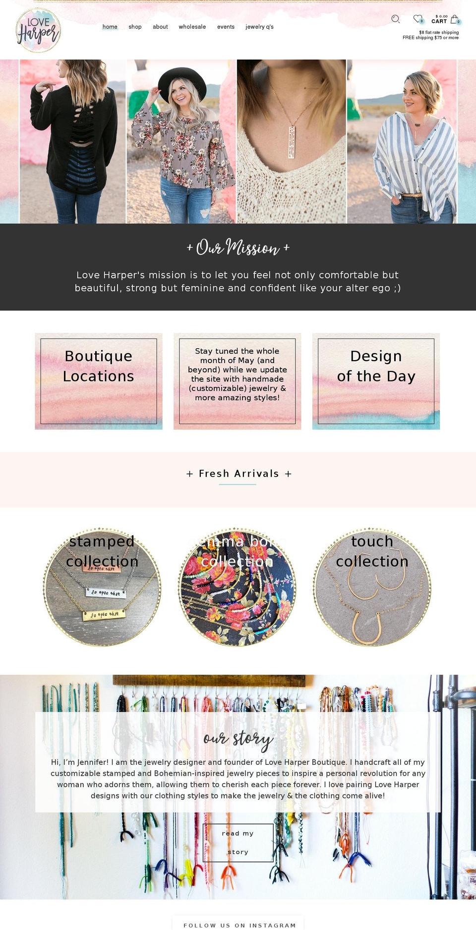loveharperboutique.com — Shopify storefront screenshot