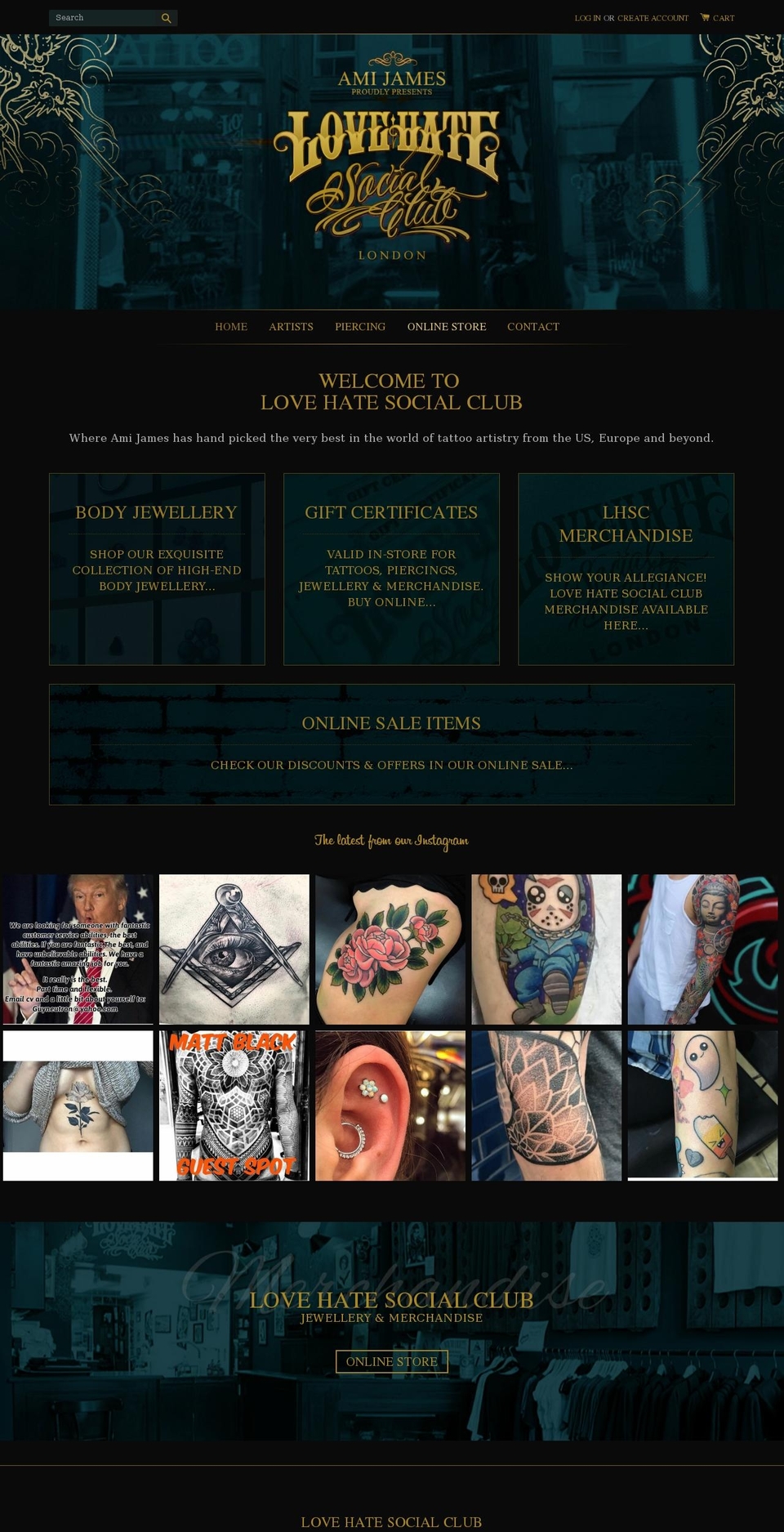 basel Shopify theme site example lovehatesocialclub.com