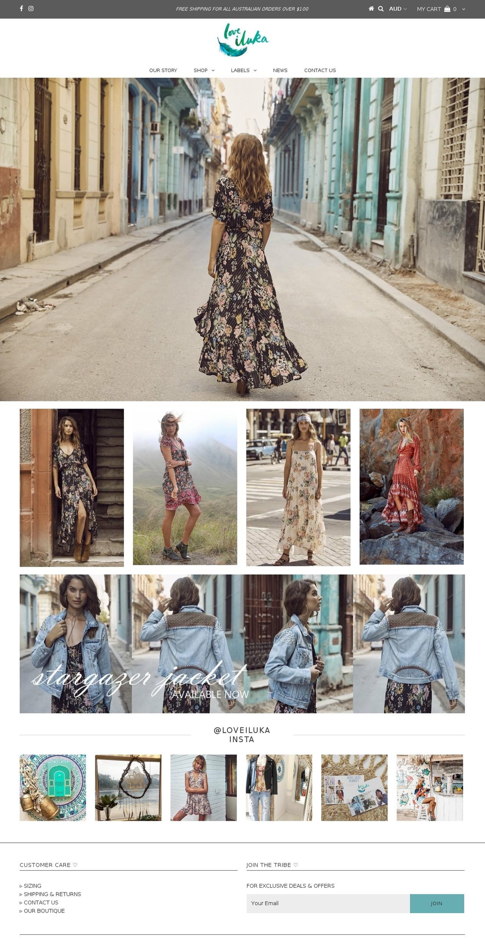 loveiluka.com shopify website screenshot