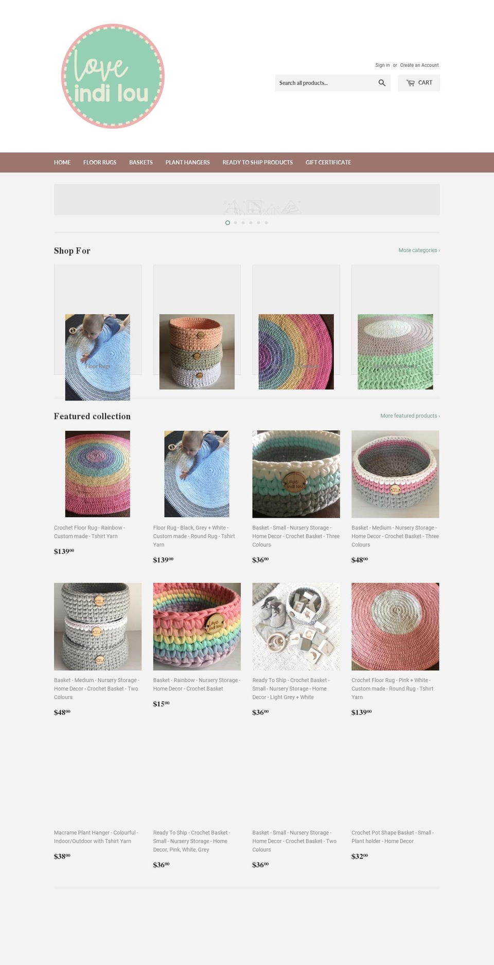 loveindilou.com — Shopify storefront screenshot