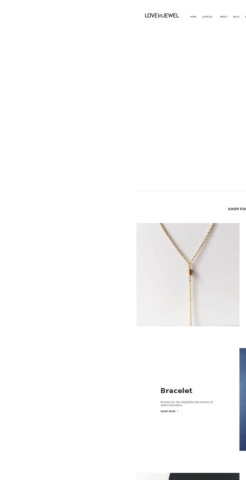 loveinjewel.com — Shopify storefront screenshot