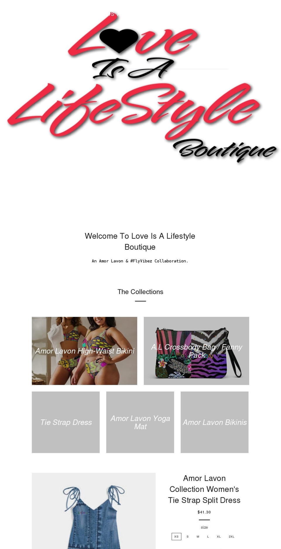 loveisalifestyleinc.com shopify website screenshot