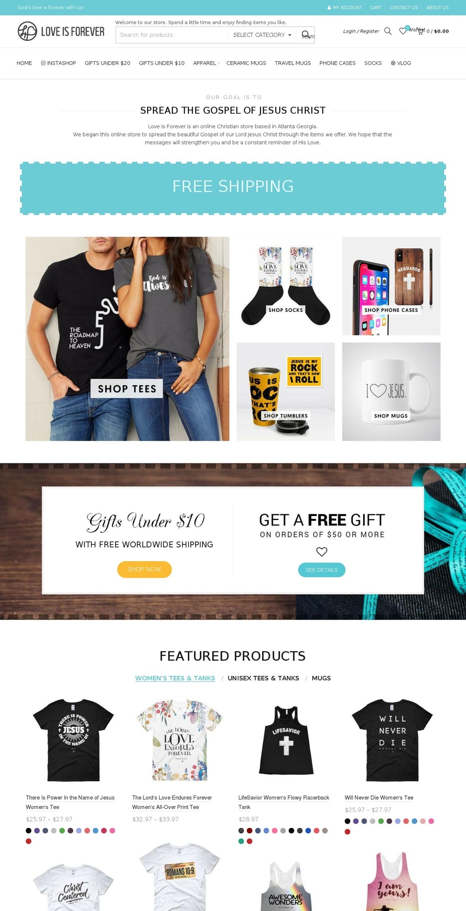 loveisforever.us shopify website screenshot