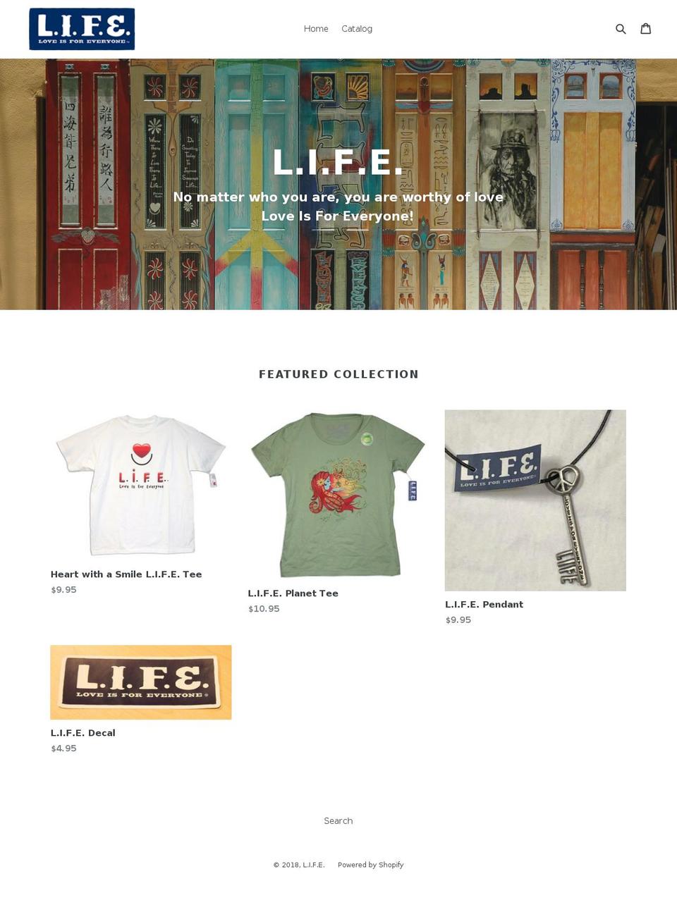 loveisforeveryone.com shopify website screenshot