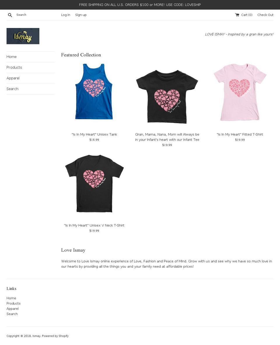 loveismay.com — Shopify storefront screenshot