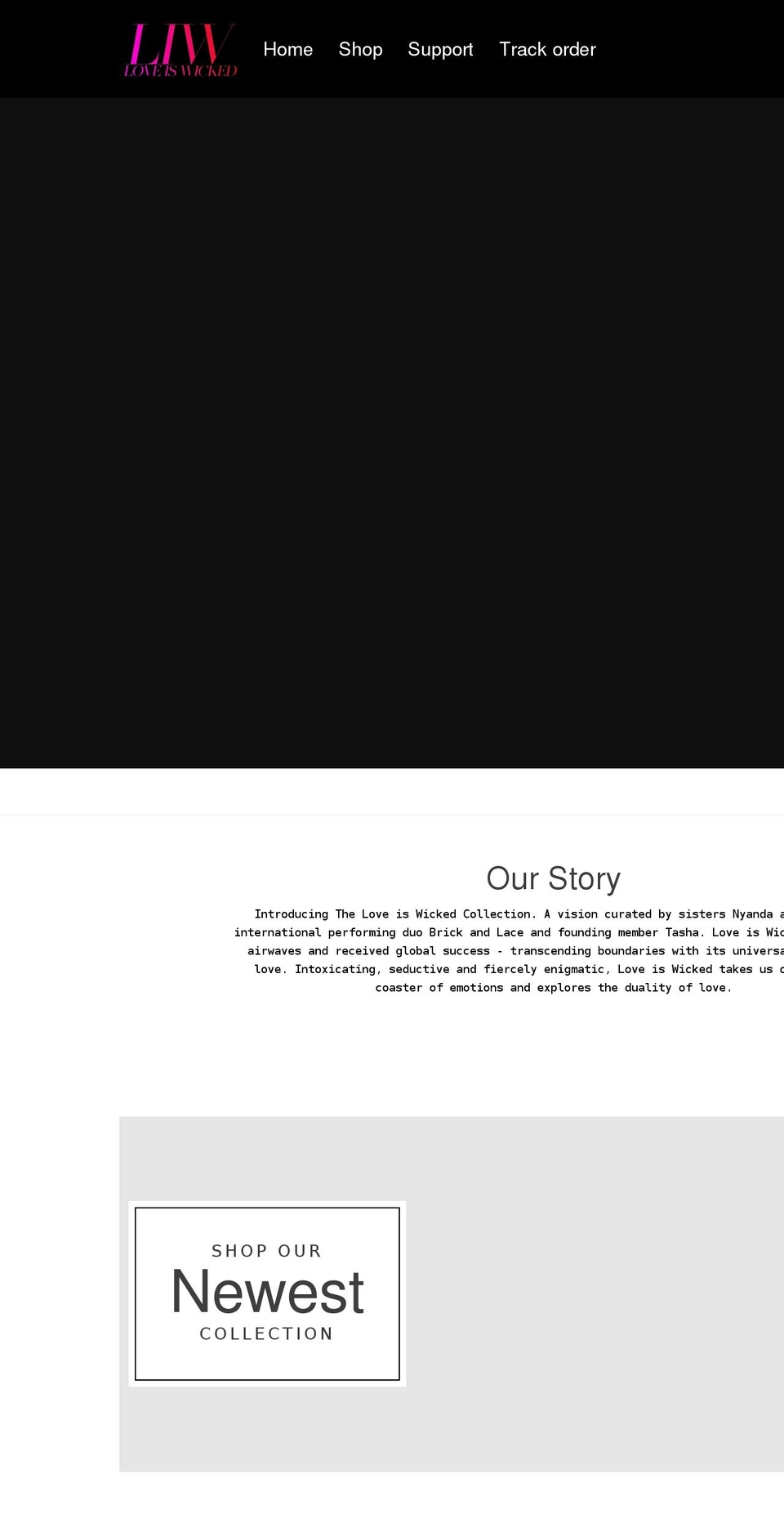Commercesol - theme Shopify theme site example loveiswicked.com