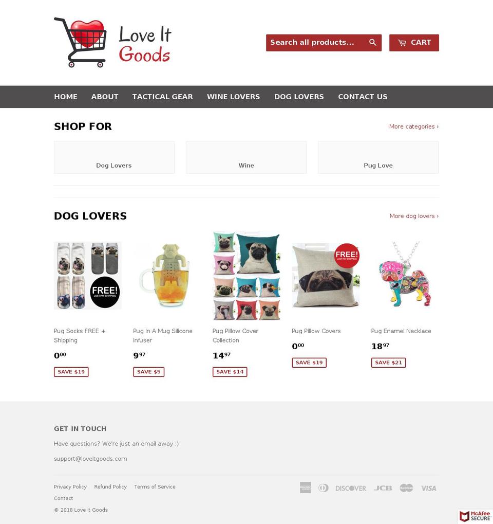 loveitgoods.com — Shopify storefront screenshot