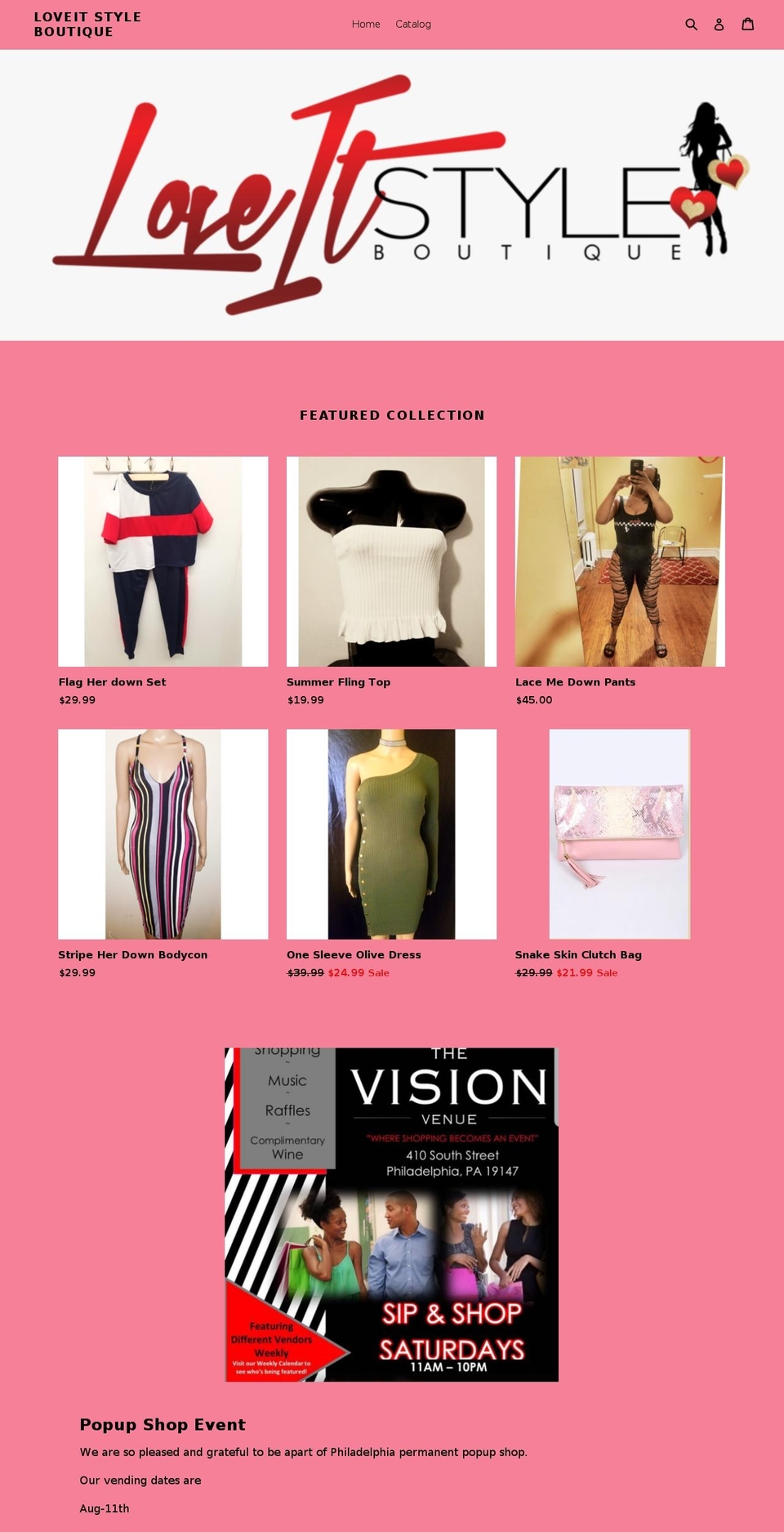 loveitstyleboutique.com — Shopify storefront screenshot