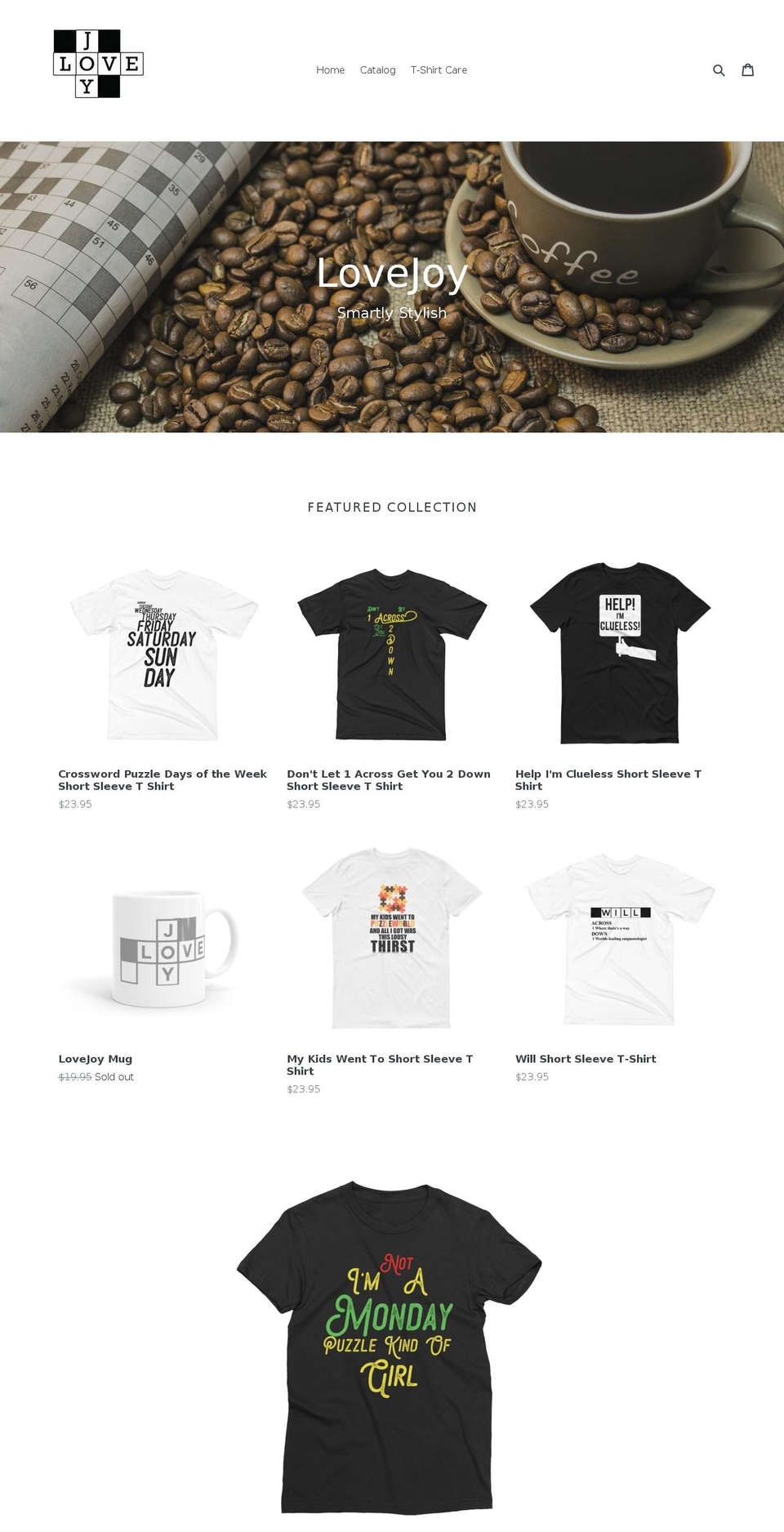 lovejoymercantile.com — Shopify storefront screenshot