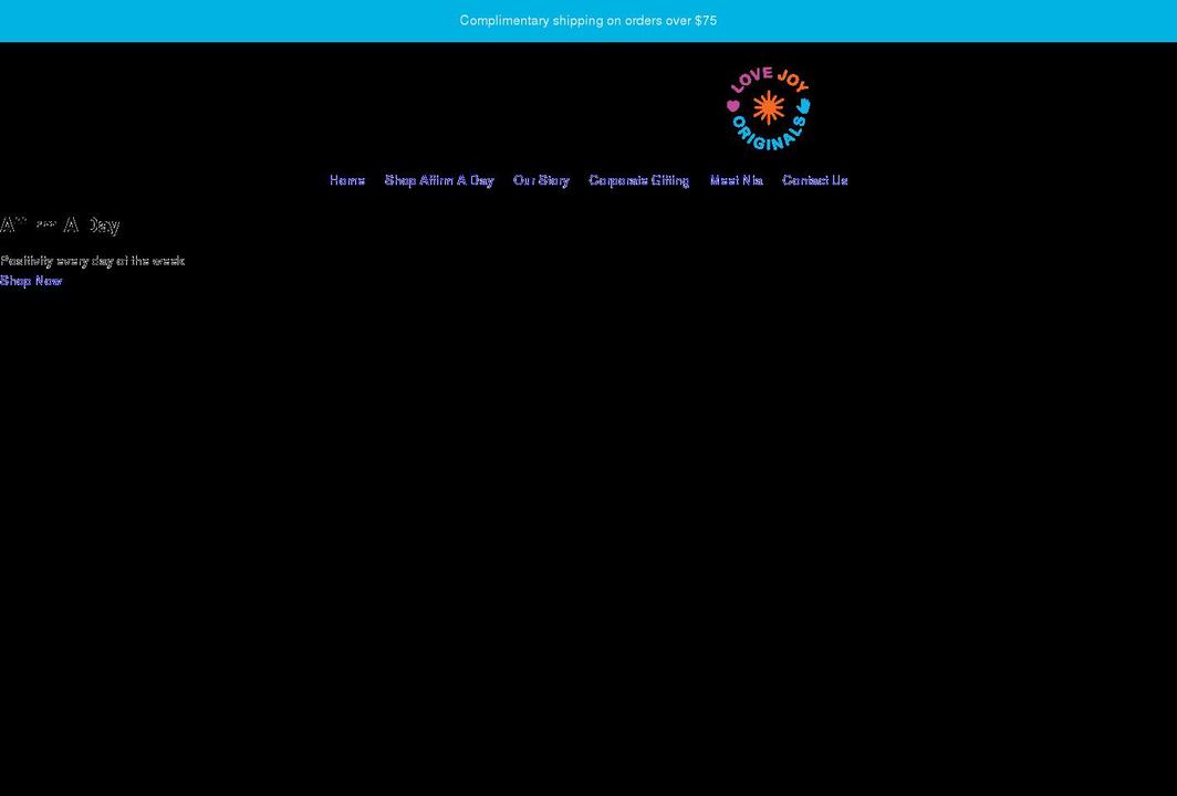 lovejoyoriginals.com shopify website screenshot