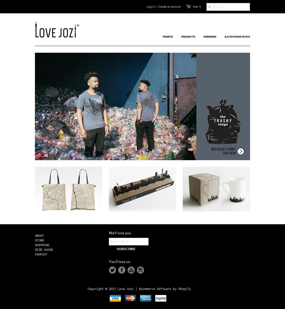 lovejozi.com shopify website screenshot