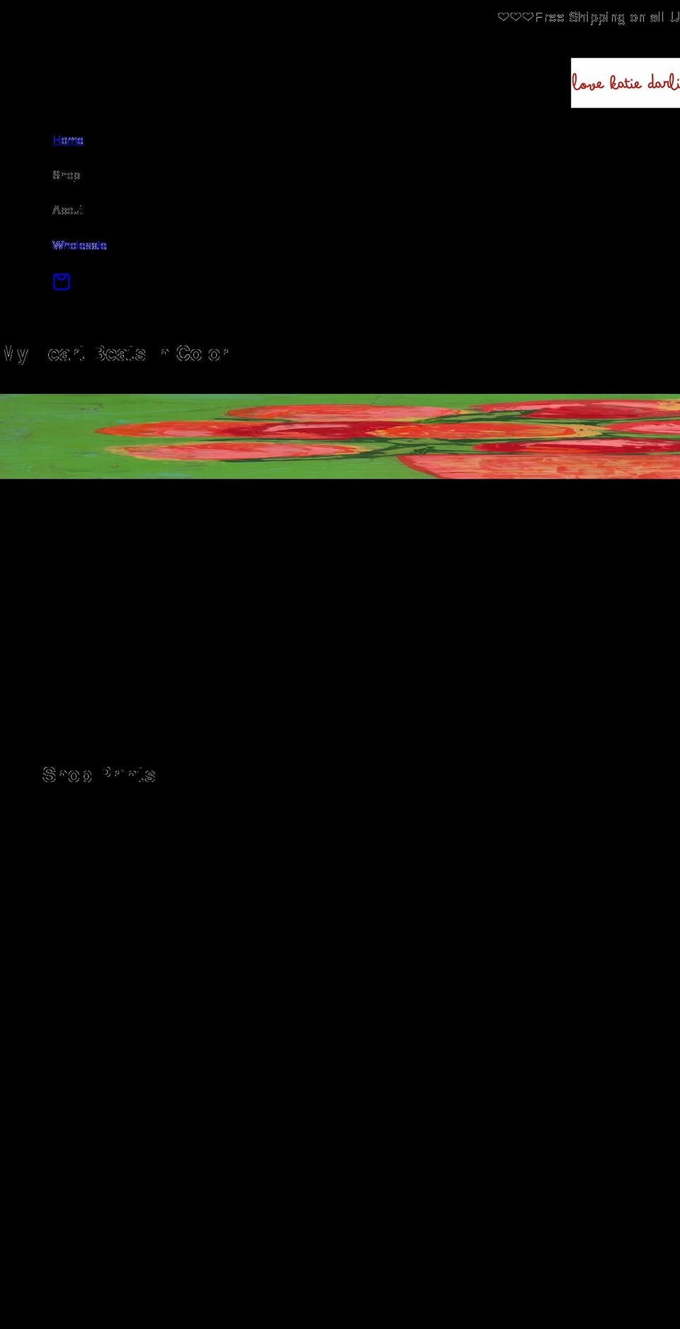 lovekatiedarling.com shopify website screenshot