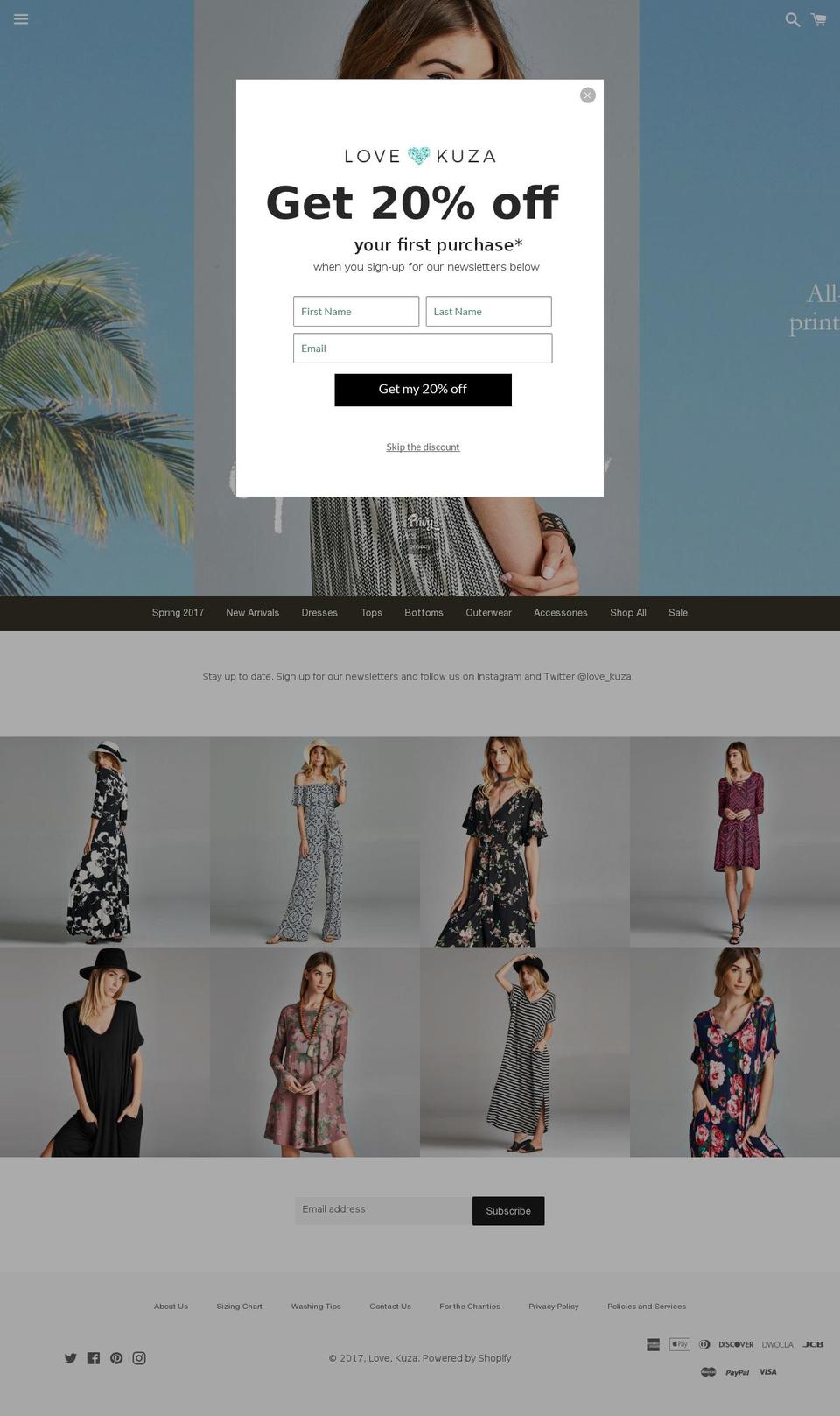 lovekuza.com shopify website screenshot