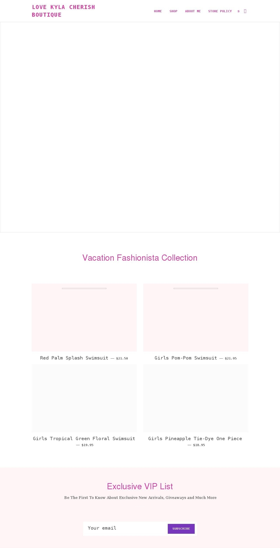 lovekylacherish.com shopify website screenshot
