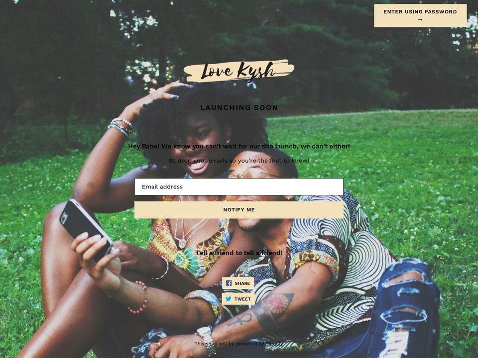 lovekysh.com — Shopify storefront screenshot