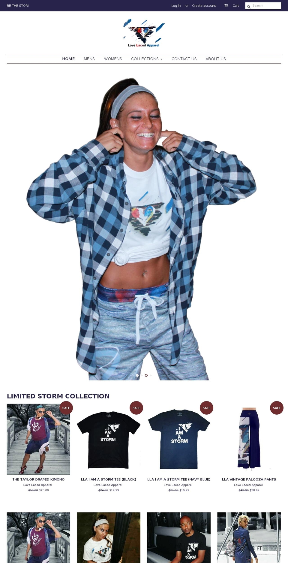lovelacedapparel.com — Shopify storefront screenshot
