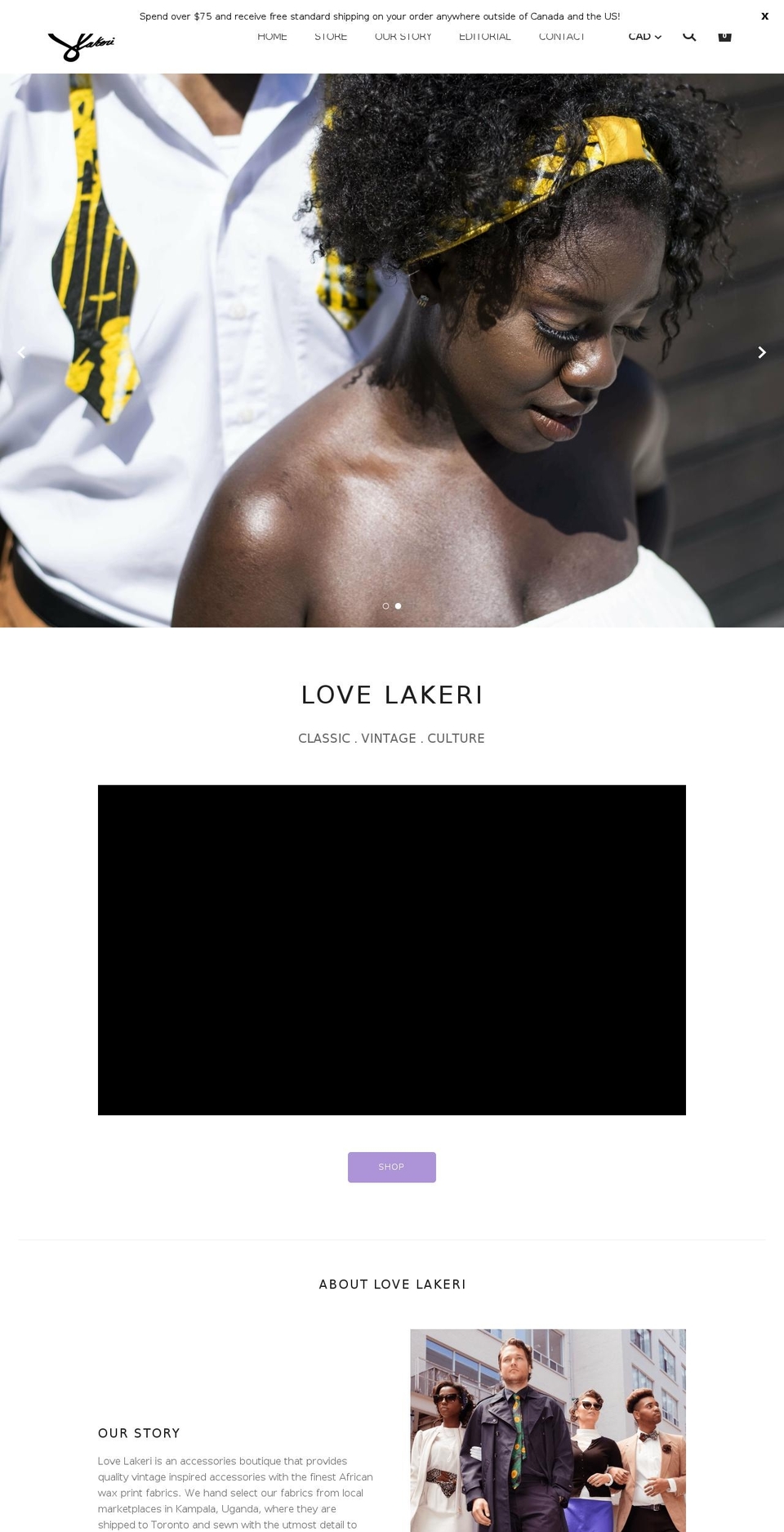 lovelakeri.com shopify website screenshot