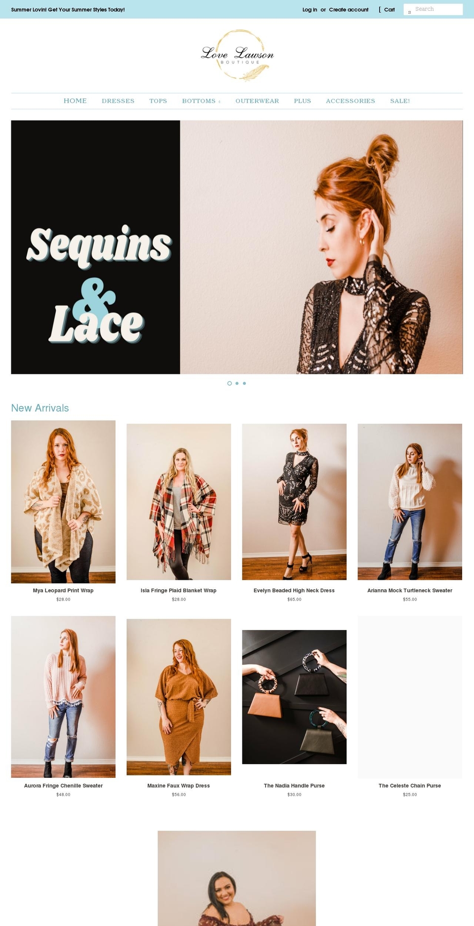 lovelawson.com shopify website screenshot